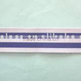 Thick Woven Elastic Tape With Color Stripes thumbnail-1