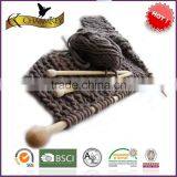 Thick Blended 50% Wool 50% Acrylic Yarn for Scarf Knitting thumbnail-1