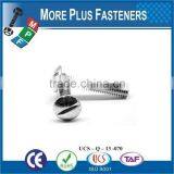 Made in Taiwan Brass Stainless Steel Zinc Plated Round Slot Machine Screw thumbnail-1