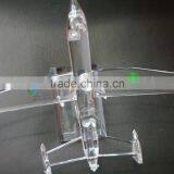 Noble Customized Made Crystal Airplane Model With Logo and Text Engraved Free thumbnail-3