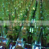 Hot Sale !!Wholesale Crystal Eiffel Tower Model With Black Plated For Wedding Gift Souvenir JC-01 thumbnail-2