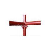 Red Painted Steel Kwikstage Scaffolding , Commercial Heavy Duty Scaffolding