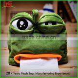 Creative Sad Frog Pumping Carton Soft Plush Cartoon Tissue Box thumbnail-3