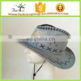 High Quality Wide Brim Leather Cowboy Hats Blanks for Men thumbnail-2