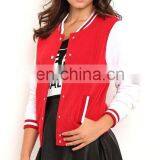 Spring & Autumn College Stylish Fashion Embroidered 100% Cotton Varsity Jacket