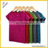 Wholesale Blank Yoga Shirt,100% Polyester Yoga T Shirt thumbnail-1