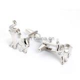 Chinese Manufacturer Silver Elephant Men Shirt Cufflink High Quality thumbnail-2