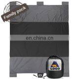New Sand Proof Compact Outdoor Picnic Beach Mat for Family Big Size 9X7ft Custom Cheap 210T Parachute Nylon Beach Blanket thumbnail-5