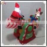 Promotion Santa Led Inflatable Seesaw, Air Blown Inflatable Teetertotter With Santa Claus& Reindeer for Christmas Decor thumbnail-2