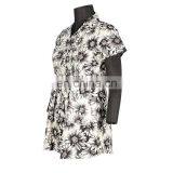 COTTON PRINTED TOP PLEATED 2015 LATEST DESIGN thumbnail-3