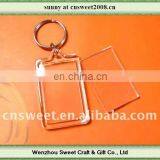 Wholesale Plastic Keychain Promotional Acrylic Keychain With Logo Insert Blank Keychain thumbnail-3