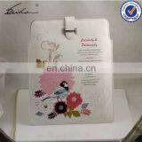 DESIGN WHITE PATTERN BIRD FLOWERS LEATHER WALLET WITH PRINTING thumbnail-1