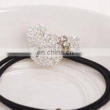 Crystal Metal Bear Pearl Ponytail Holder for Kids thumbnail-1