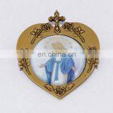 Fashion Metal Label Pin, Heart Shape Religious Lapel Pin thumbnail-5