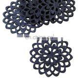 Hexagon Shape Multi Pockets Mug Linen Color Felt Coaster New Zealand thumbnail-5