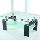 hot-selling modern clear tempered glass coffee table PCT14140