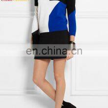 Cashmere Star Design Round Neck Sweater Lady Pullover Sweater thumbnail-4