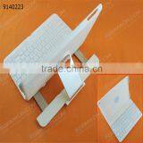 Bluetooth Keyboard for IPad Air,White ABS Plastic 360 Degree Rotating Cover With Removable Keyboard thumbnail-3