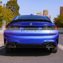 Gloss Black 2 PCS Rear Diffuser For BMW 3 Series G20 M Sport Rear Bumper Lip 2019+ thumbnail-3