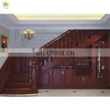 Carving Luxury Oak Wooden Inside Balusters Stair Railings Design Decorative Wood Stair Handrail thumbnail-5