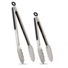 Premium Heat Resistant Kitchen Utensils Stainless Steel Silicone Food Tongs,BBQ Tongs thumbnail-2