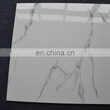 HB6452 Building Polished Porcelain White Marble Look Floor Tiles thumbnail-3
