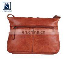 Hot Selling Good Quality Luxury Zipper Closure Type Genuine Leather Side Bag at Competitive Price thumbnail-4
