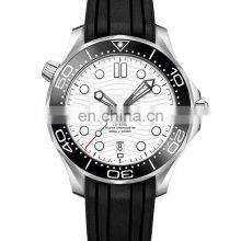 OMG Top Custom Logo Automatic Mechanical Movement Watch 904L Stainless Steel Rubber Strap Mechanical Watch thumbnail-3
