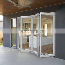 Australia AS2047 Standard Aluminium Corner Joint Bi Folding Door Double Tempered Glass Folding Door thumbnail-4