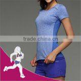 88% Polyester 12% Spandex Women Gym Clothing T-shirts thumbnail-1