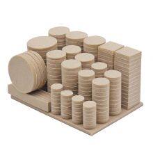 Premium Furniture Felt Pads (Beige), Self Adhesive Anti Scratch Floor Protector for Furniture Legs Hardwood With 60 Cabinet Door Bumpers thumbnail-1