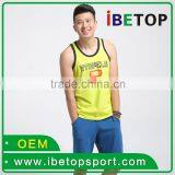 Good quality hot sale customize wholesales cheap price sport vest singlet