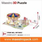44PCS Playground Model MERRY-GO-ROUND 3d Puzzle thumbnail-2
