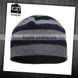 Wholesale Cheap Adult Custom Stripe Knitted Winter Cap