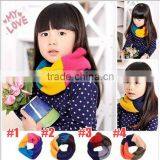 Korea Fashion Colorful Circle Loop Girl Winter Knitted Scarf thumbnail-1