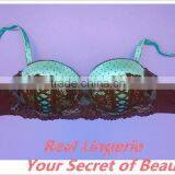 Plus Size Satin Bra W/Lace Up, High Quality Bra thumbnail-6