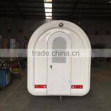 7.6*5.5ft White Food Cart Trailer Mobile Food Cart Beach Food Truck Hot Dog Hamburg Ice Cream Traction Cart Provide Free 3 d Des thumbnail-6