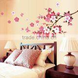 ZY6008 Cherry Blossom Wall Poster Waterproof Background Wall Sticker Stickers for Living Room Bedroom Cafe Home Decor Decal Deca thumbnail-4