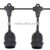 Outdoor Commercial String Globe Lights 48 Feet Long With 15 Hanging Dropped Sockets thumbnail-1