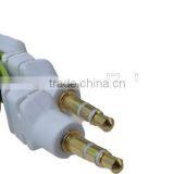 Gold Plated Flat Aux Audio Cable 3.5mm Audio Cable Braided 3.5mm Stereo Jack Cable thumbnail-6