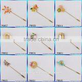 China Supplier Unisex Animal Christmas Popular Cute Gold Plated Deer Antlers Head Pin Brooches Styling B0477 thumbnail-6