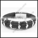 Magnetic Clasp European Style Leather Bracelet thumbnail-4