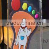 Hot Sell Soft Tpu Case Phone Case for Samsung Galaxy A7 Case With Cartoon Footprint Pattern Design thumbnail-1
