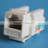 High Quality Dual IDC RJ45 Cat6 Cat 5e Keystone Jack thumbnail-3