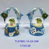 Polyresin Dolphin Snow Globe Item thumbnail-2