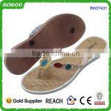 Custom Logo Ladies Flip Flop Sandals Ladies Fashion Flip Flops With Stone Elegance Ladies Summer Flip Flop Sandals thumbnail-2