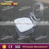 Resin Clear Chiavari Chair for Banquet and Wedding , Transparent Round Back Chair thumbnail-5