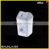 Plastic Waste Bin,trash Can,cabinet With Swing Lid thumbnail-1