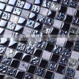 SD020 Hot Sale 15*15 Square Stone Mix Glass Backsplash Tile Mosaic thumbnail-3