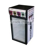 80L Mini display cooler, refrigerator, beverages fridge, high quality,factory